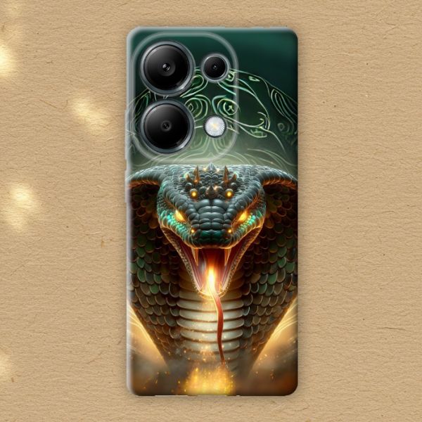 Авторський чохол на Xiaomi Poco M5 та інші моделі телефонів - Рік Змії